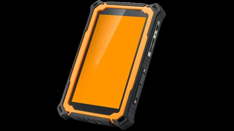 Vue de face de la tablette durcie CW-7A 
