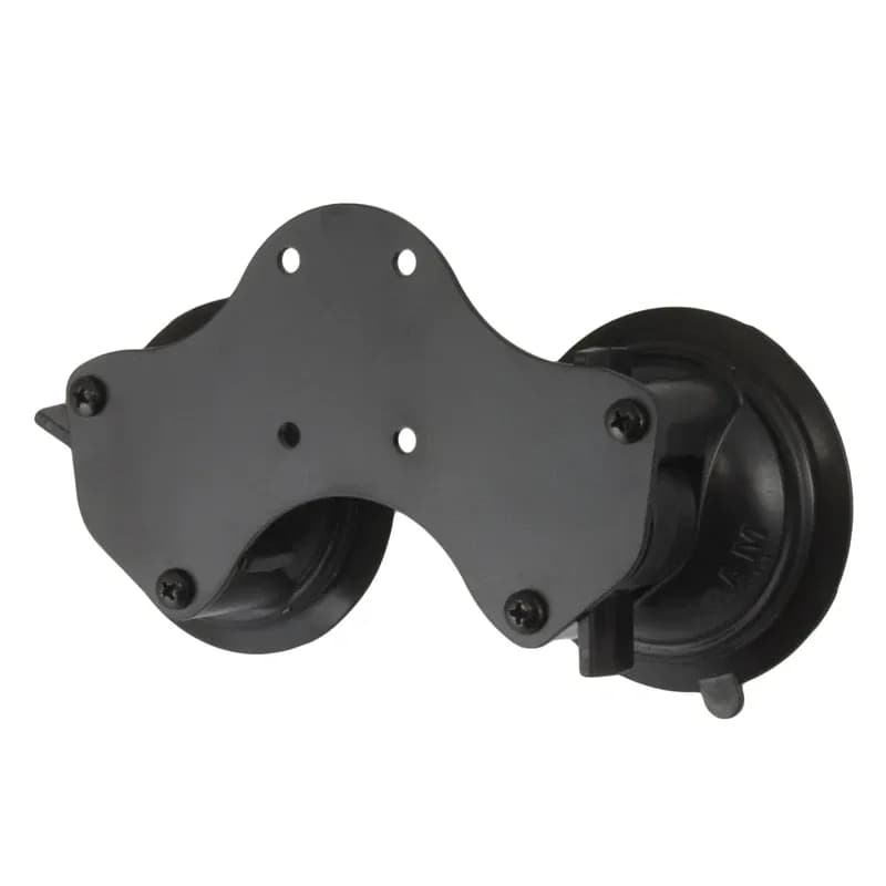 Base deux ventouses 83,8 mm platine AMPS RAM-B-189BU