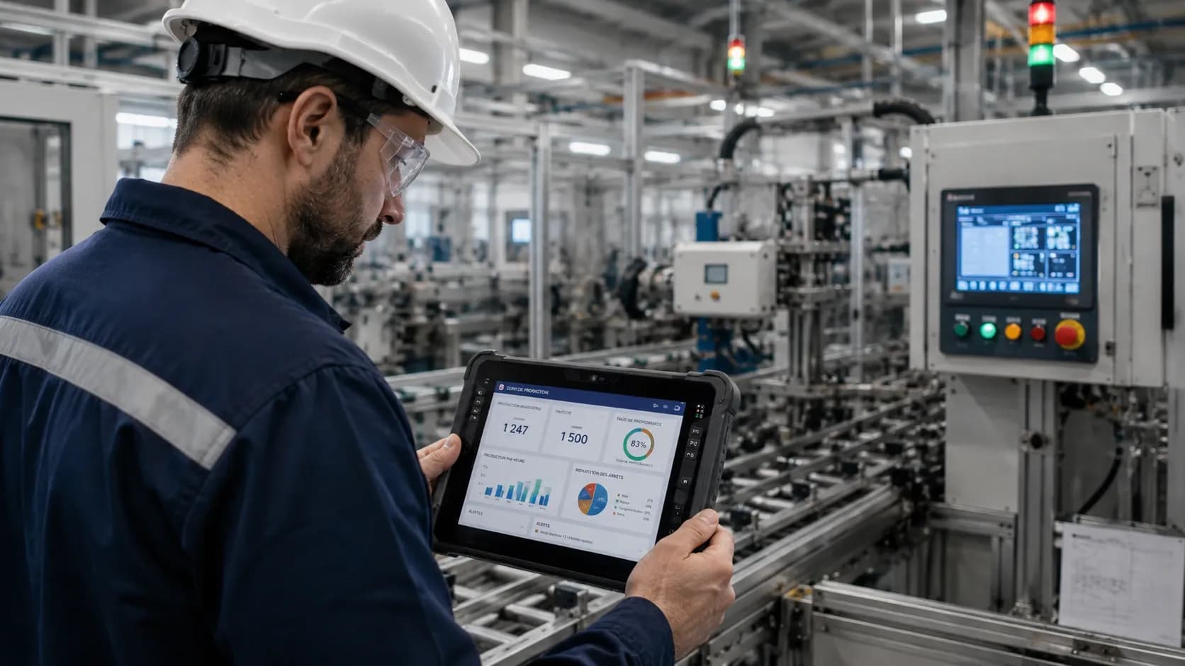 Suivi de production sur tablette durcie
