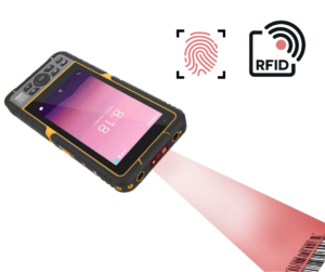 tablette durcie CW-6 en train de scanner un barcode